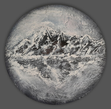 Pintura titulada "Mountains" por Mirabella De Alexander, Obra de arte original, Acrílico Montado en Bastidor de camilla de m…