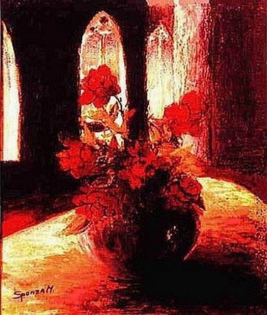 Pittura intitolato "ROSE" da Miraldo Sponza Gambel, Opera d'arte originale, Olio