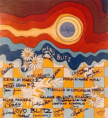 Disegno intitolato "BLITZ" da Miraldo Sponza Gambel, Opera d'arte originale