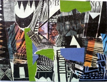 Colagens intitulada "cidade 26" por André De Miranda, Obras de arte originais
