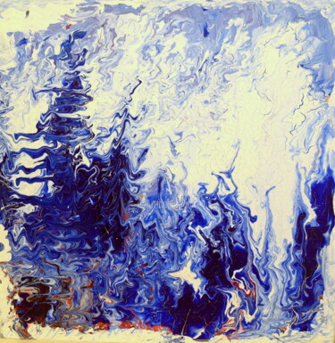 Peinture intitulée "Duch lasu /The spir…" par Miravi Art, Œuvre d'art originale, Acrylique