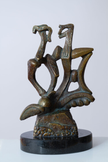 Sculptuur getiteld "CHANSON" door Mircea Puscas, Origineel Kunstwerk, Bronzen