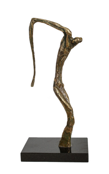 Sculptuur getiteld "CRUTIFIXION" door Mircea Puscas, Origineel Kunstwerk, Bronzen