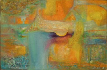 Painting titled "  fire and water" by Mirceadoris Yahoo, Original Artwork, Oil