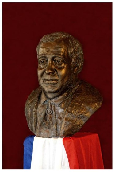 Sculpture intitulée "Philippe SEGUIN" par Mirèo, Œuvre d'art originale