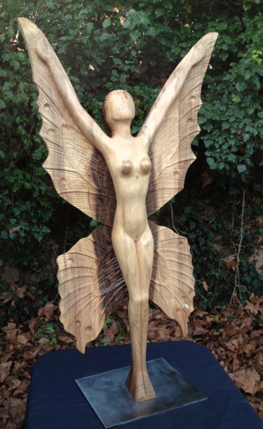 Escultura intitulada "Si j'avais des ailes" por Mirèo, Obras de arte originais