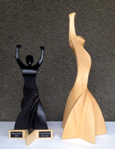 Escultura intitulada "trophées sport 2014" por Mirèo, Obras de arte originais