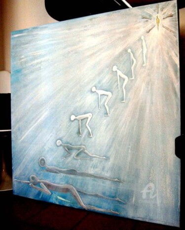 Painting titled "resureCTION is ACTI…" by Mireia Bastet, Original Artwork