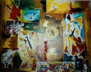 Painting titled "Férias." by Mireille Gratier De Saint Louis, Original Artwork, Oil