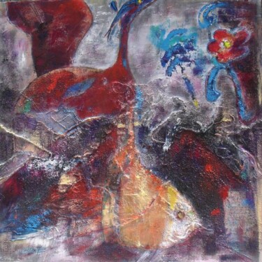 Painting titled "Apocalypse" by Mireille Gratier De Saint Louis, Original Artwork, Oil