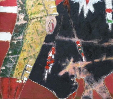 Peinture intitulée "Toro/Toreador 1" par Mireille Gratier De Saint Louis, Œuvre d'art originale, Huile