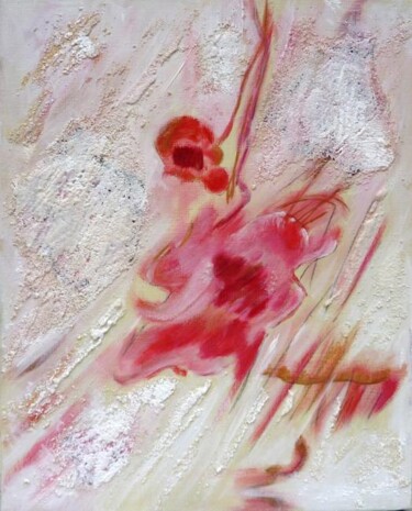 Peinture intitulée "Fleurs roses 2" par Mireille Gratier De Saint Louis, Œuvre d'art originale