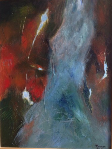 Peinture intitulée "FUEGO" par Mireille Matricon, Œuvre d'art originale, Acrylique