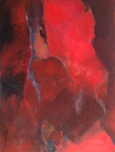 Peinture intitulée "SANS TITRE  2014/1" par Mireille Matricon, Œuvre d'art originale, Huile