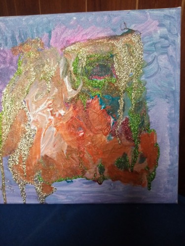 Scramble Peinture intitulée "Scramble" par Mireille Mohr, Œuvre d'art originale, Acrylique Monté sur Châssis