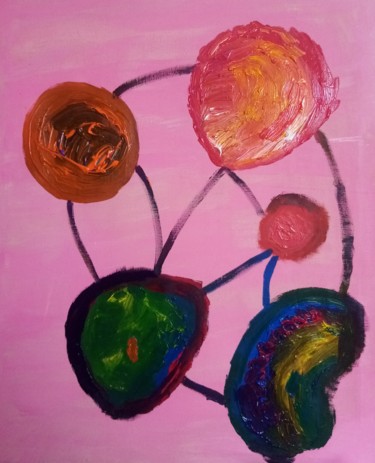 La fécondité Peinture intitulée "La fécondité" par Mireille Mohr, Œuvre d'art originale, Acrylique