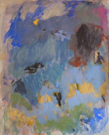 Painting titled "Lazuli ." by Mireille Naxara, Original Artwork, Acrylic