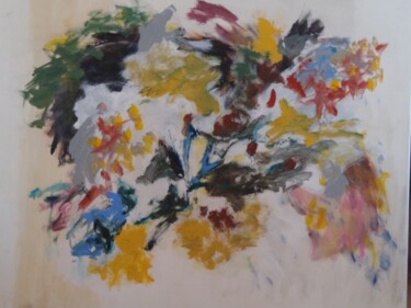 Pintura titulada "Fleurs de Topkapi" por Mireille Naxara, Obra de arte original, Acrílico