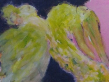 Pittura intitolato "L'affrontement" da Mireille Naxara, Opera d'arte originale, Acrilico