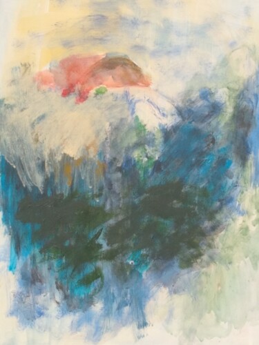 Pittura intitolato "Pavot" da Mireille Naxara, Opera d'arte originale, Acrilico