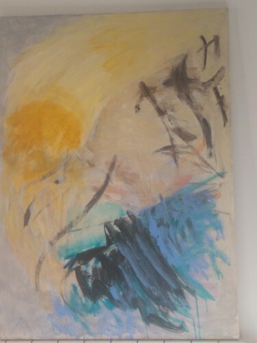 Peinture intitulée "Retrait du Samouraï." par Mireille Naxara, Œuvre d'art originale, Acrylique