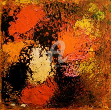 Malerei mit dem Titel "" Bouquet automnal "" von Mireille Renée Leblanc, Original-Kunstwerk, Acryl