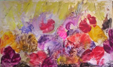 Painting titled "ESPRITS LIBRES" by Mireille Herrmann, Original Artwork