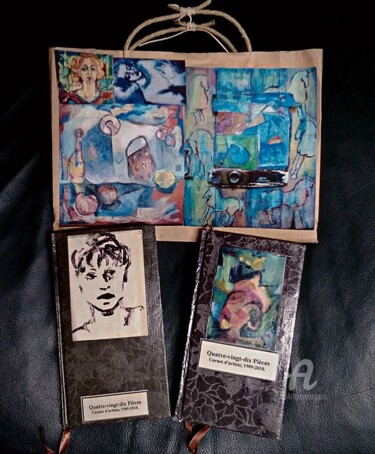 Collages titled "Carnets." by Mireille Potvin, Original Artwork, Collages