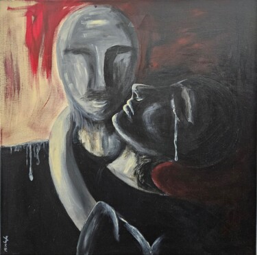 Painting titled "Memento" by Mirela Leu, Original Artwork, Acrylic