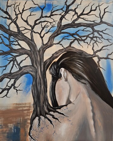 Картина под названием "Strength" - Mirela Leu, Подлинное произведение искусства, Акрил