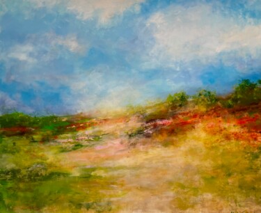 Schilderij getiteld "Summer days" door Miri Baruch, Origineel Kunstwerk, Acryl