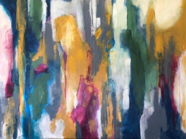 Malerei mit dem Titel "Bright colors" von Miri Baruch, Original-Kunstwerk, Acryl