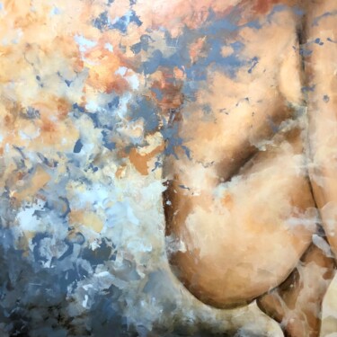 Painting titled "Nude2" by Miri Baruch, Original Artwork, Acrylic
