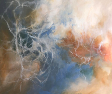 Painting titled "Sky" by Miri Baruch, Original Artwork, Acrylic