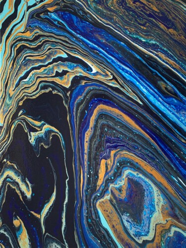 Malerei mit dem Titel "Tidal Wave" von Miriam De Groot, Original-Kunstwerk, Acryl