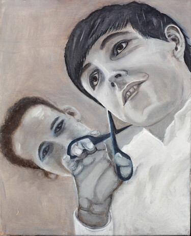 Pittura intitolato "Paul is alive" da Mirika Rodionova, Opera d'arte originale, Olio