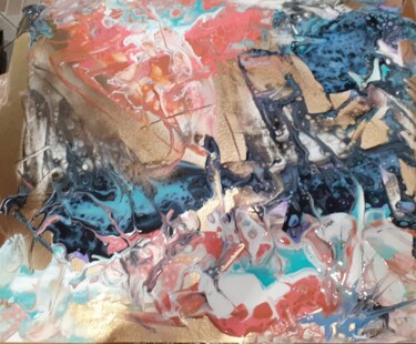 Картина под названием "Корабли в моей гава…" - Мирика Родионова, Подлинное произведение искусства, Акрил