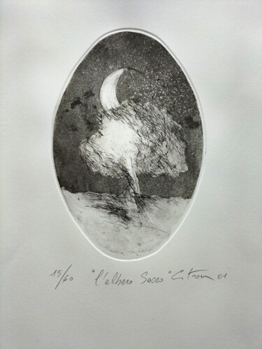 Εκτυπώσεις & Χαρακτικά με τίτλο "L'albero Sacro" από Mirio Citron, Αυθεντικά έργα τέχνης, Etching