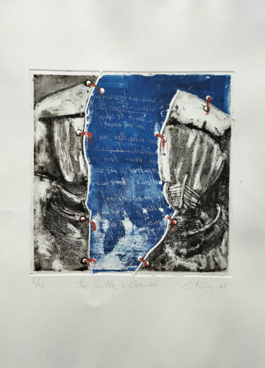 Obrazy i ryciny zatytułowany „Tra Scilla e Cariddi” autorstwa Mirio Citron, Oryginalna praca, Akwaforta