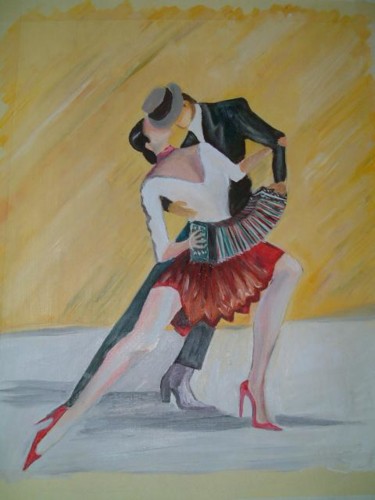 Painting titled "respirame la melodia" by Miri Pisanu, Original Artwork