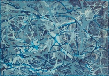 Pittura intitolato "Solo blu" da Mirkoangel, Opera d'arte originale, Altro