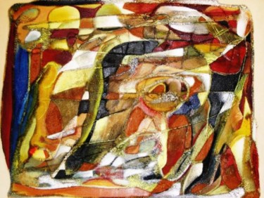 Painting titled "Vitraux" by Miro, Original Artwork
