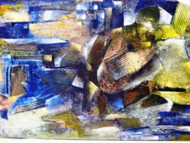 Peinture intitulée "Telhados" par Miro, Œuvre d'art originale