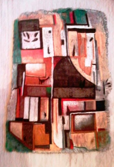 Peinture intitulée "Rupestre" par Miro, Œuvre d'art originale, Acrylique
