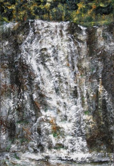 Painting titled "Cascata" by Miro, Original Artwork