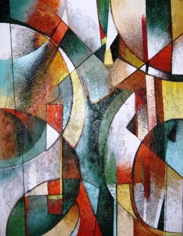 Peinture intitulée "Linhas" par Miro, Œuvre d'art originale