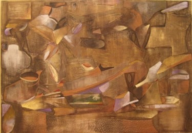 Peinture intitulée "Noite" par Miro, Œuvre d'art originale, Acrylique