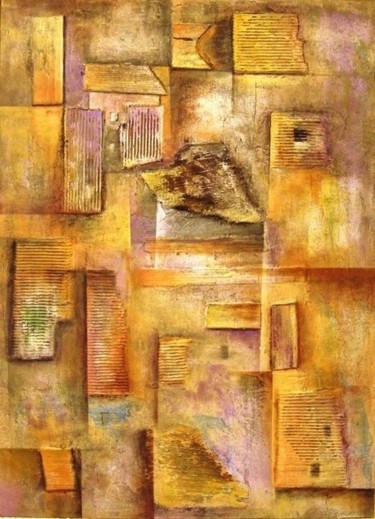 Pintura intitulada "Becos" por Miro, Obras de arte originais, Acrílico