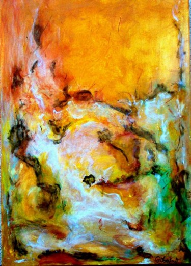 Peinture intitulée "Ma javanaise-Pascal…" par Miroir Des Emotions Atelier D'Expression  Issoudu, Œuvre d'art originale