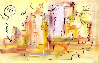 Peinture intitulée "Un château en Breta…" par Miroir Des Emotions Atelier D'Expression  Issoudu, Œuvre d'art originale